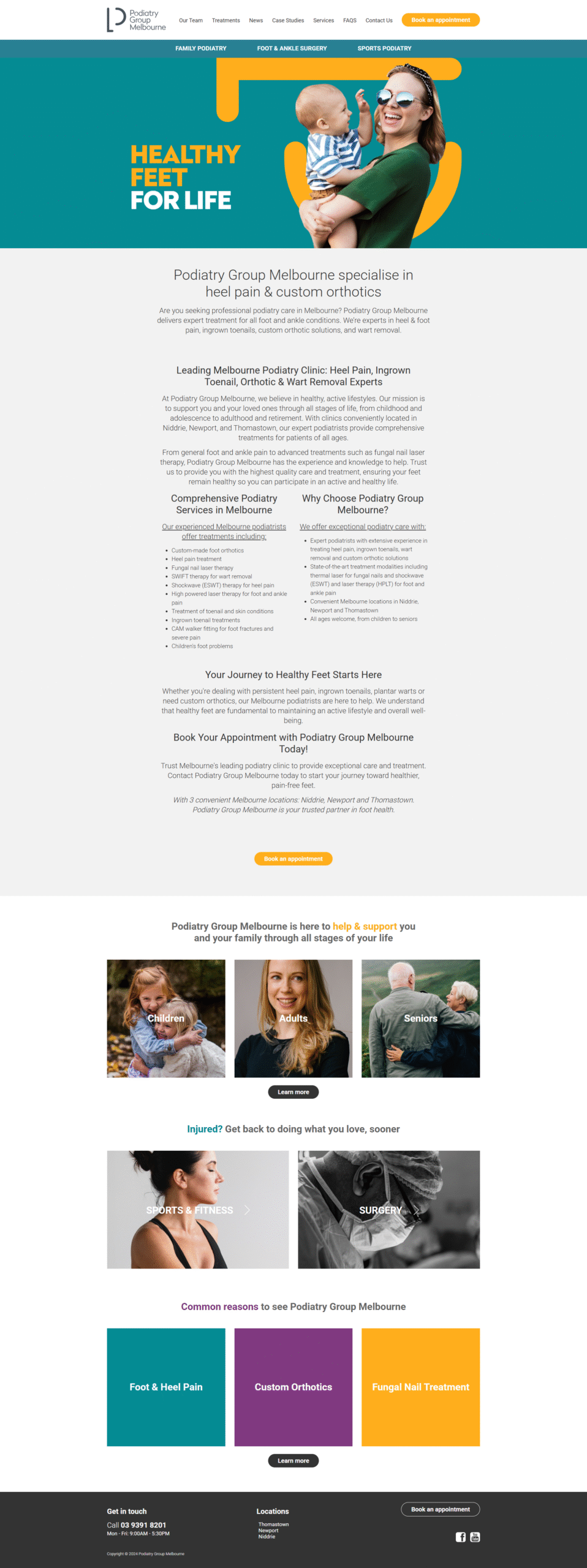 Comprehensive Podiatry Care in Melbourne